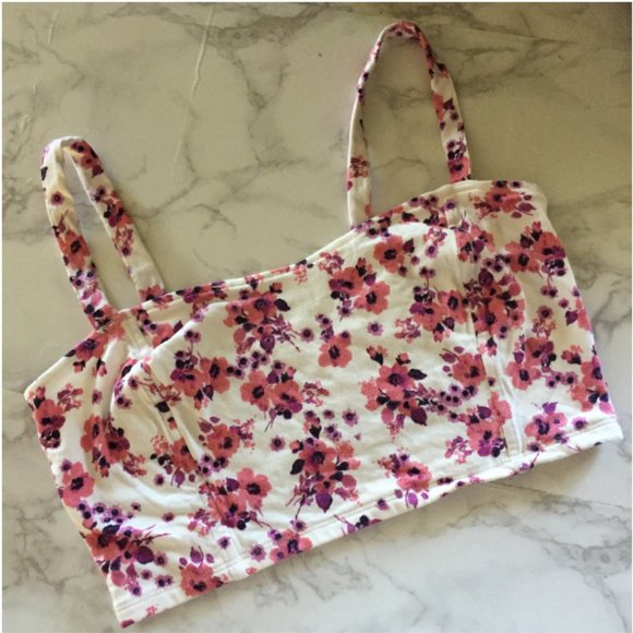 Garage floral crop top/bralette size M